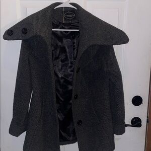 1 Madison Charcoal Pea Coat Size 10